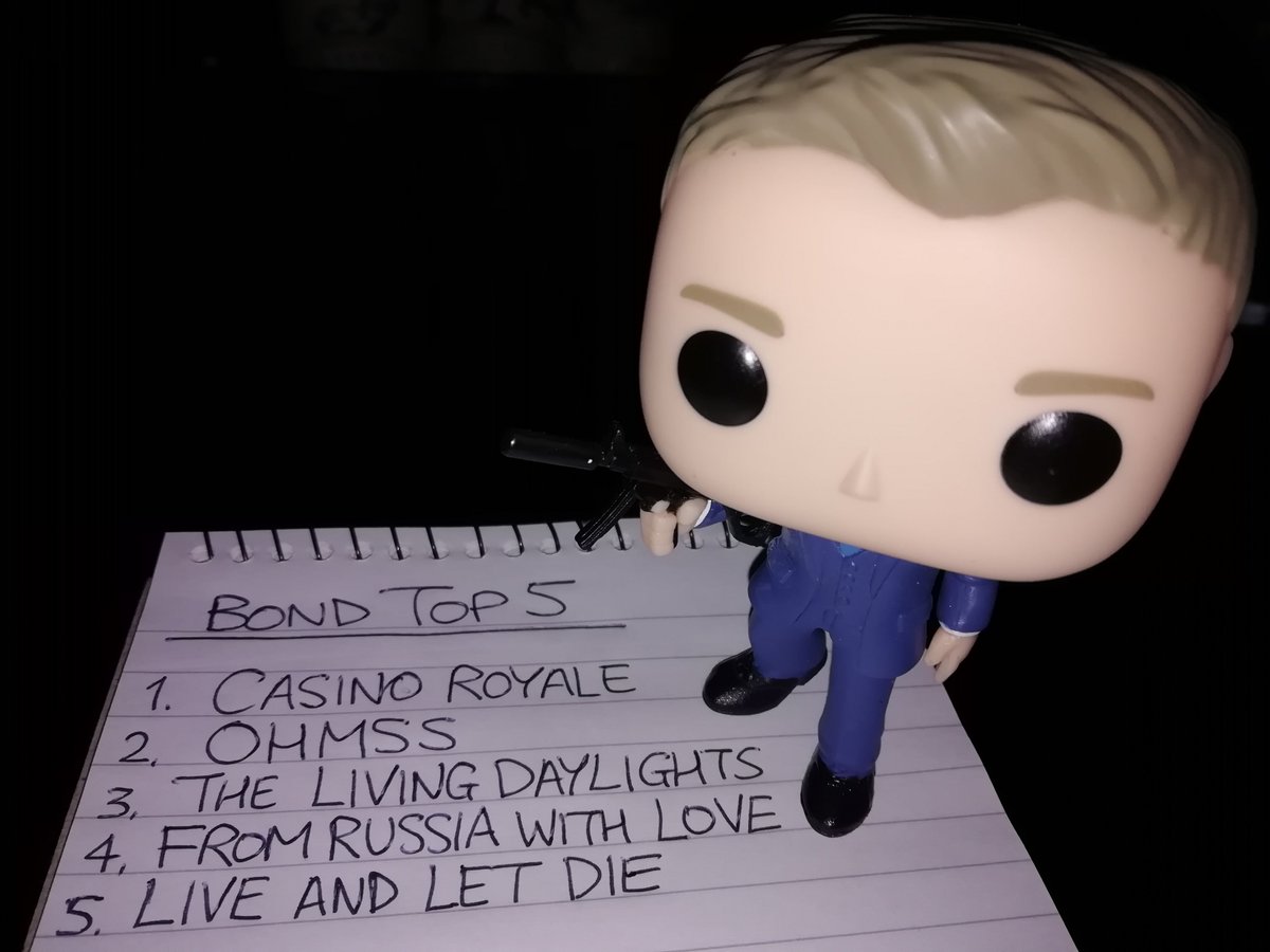 MattJonesCov's tweet photo. About time I did the Top 5 Bond thing, as started by @Mark0Connell 👍🏻
#TopFiveBonds #JamesBond #007 #jamesbond007 #Top5Bond https://t.co/JtrVK2yAwp