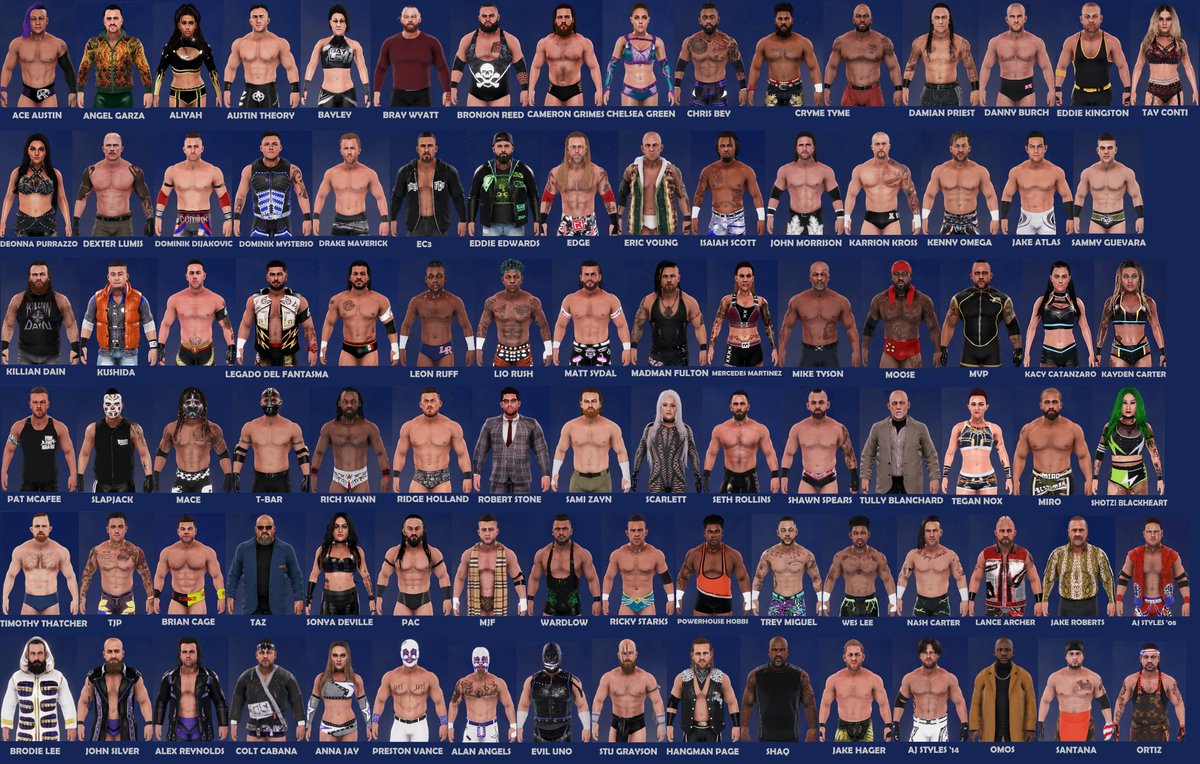 Iconic2k's tweet image. A showcase of all my CAWs and attires in WWE 2K20 &amp;amp; 2K19, a total of around 240 creations. 

Thank you for the support once again :)
@WWEgames @Smacktalks @WhatsTheStatus