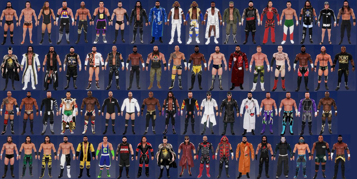 Iconic2k's tweet image. A showcase of all my CAWs and attires in WWE 2K20 &amp;amp; 2K19, a total of around 240 creations. 

Thank you for the support once again :)
@WWEgames @Smacktalks @WhatsTheStatus