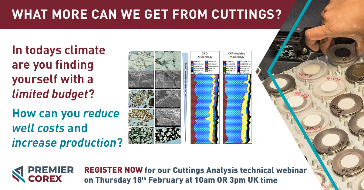 Drill cuttings are an often-overlooked source of high-density rock samples!
Join us on 18th Feb at 10am OR 3pm UK Time for our technical webinar focusing on Cuttings Analysis.
Register 10am UK time: lnkd.in/eBtYMPw
Register 3pm UK time: lnkd.in/emvZ2-x