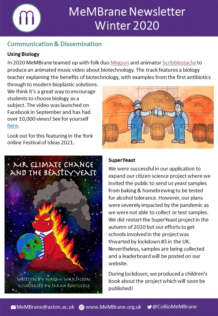 MeMBrane (@cobiomembrane) on Twitter photo So what did 2020 mean for the MeMBrane project? Read our latest newsletter to find out... <a href="/ERA_CoBioTech/">ERA CoBioTech</a> <a href="/AstonPress/">Aston University PR</a> <a href="/AstonHLS/">Health and Life Sciences at Aston University</a> <a href="/BiologyatYork/">Biology at York</a> So what did 2020 mean for the MeMBrane project? Read our latest newsletter to find out... <a href="/ERA_CoBioTech/">ERA CoBioTech</a> <a href="/AstonPress/">Aston University PR</a> <a href="/AstonHLS/">Health and Life Sciences at Aston University</a> <a href="/BiologyatYork/">Biology at York</a>