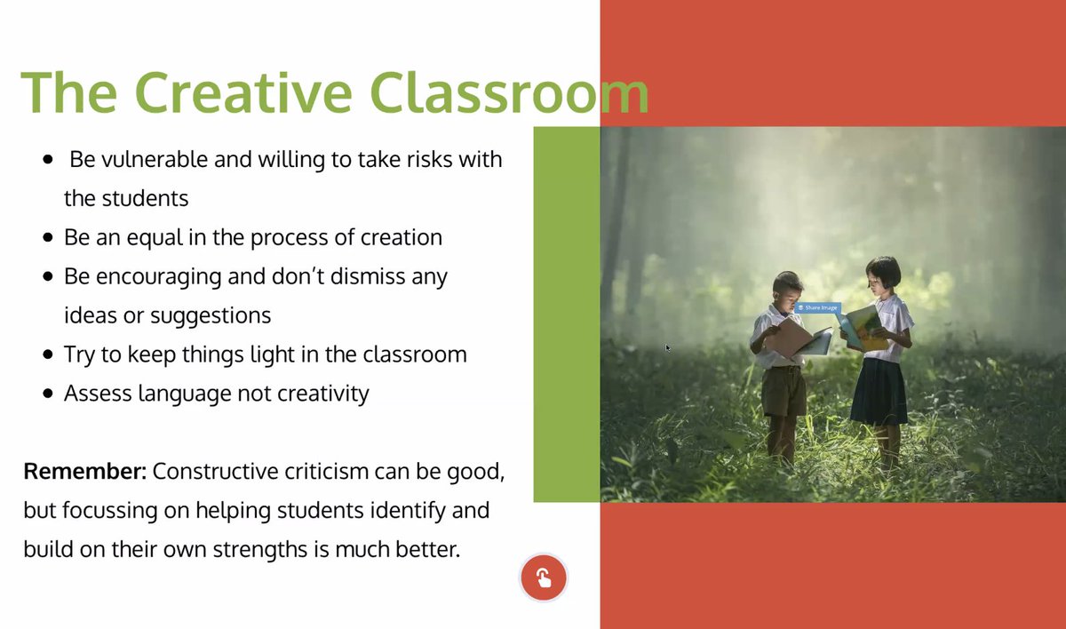 HelenTeachesEng's tweet photo. Finishing off, @NikPeachey's "Creativity in Digital Learning and Teaching":
- Tools
- Downloads
Full presentation here: https://t.co/1C9lF9lVQF
Thank you, Nik! ^_^
#TeachingEnglish #EnglishTeaching #ELT #ELTChat #EdTechChat #EdTech #CreativeTeaching #TeachingCreativity https://t.co/yjnGID9ZUk