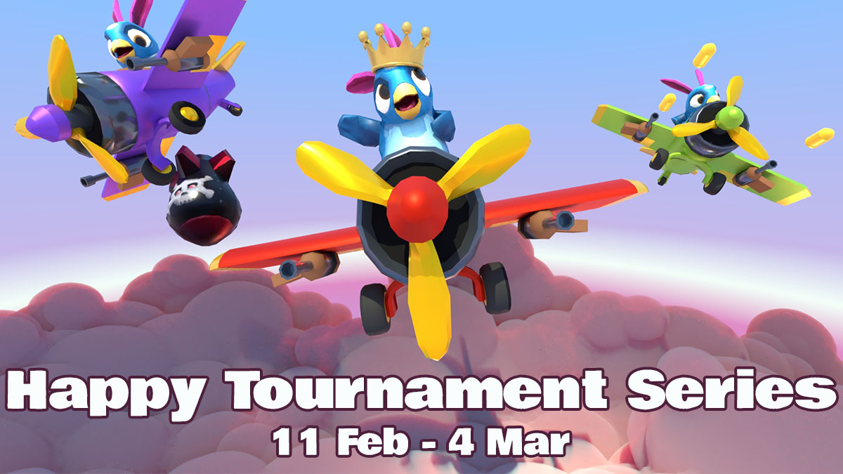 Tomorrow is the day! 

I'll be hosting the first of Happy Tournament Series over at the Prabbits Discord. 

Get your flight suit ready and take the role of champion for yourself! 

Join the Discord and the fun at discord.gg/QQ99HUDTYD

#indiegame #indiedev