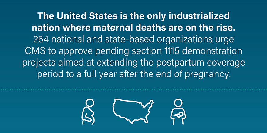 MCC_Home's tweet photo. We recently joined sates & other orgs in urging the Biden Administration to act as soon as possible to approve pending section 1115 demonstration projects aimed at extending postpartum Medicaid coverage. #domoreformoms
Read the letter here: https://t.co/pWkYYOay8J https://t.co/rUs9umjcNj