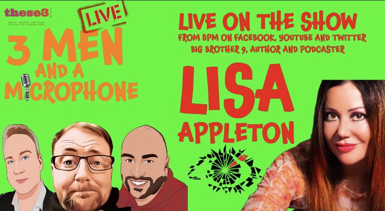 MiamiFoxTalent's tweet photo. Live on the show tomorrow night we are  very excited to be joined by @MsLisaAppleton Join us on Facebook, YouTube and here on Twitter live from 8pm onwards. 
Follow the podcast https://t.co/7sWSi6Gzva
#podcast #LiveShow @bbspy #BigBrother @Damianleeswift @darrenradio https://t.co/xNuYWc3L6S