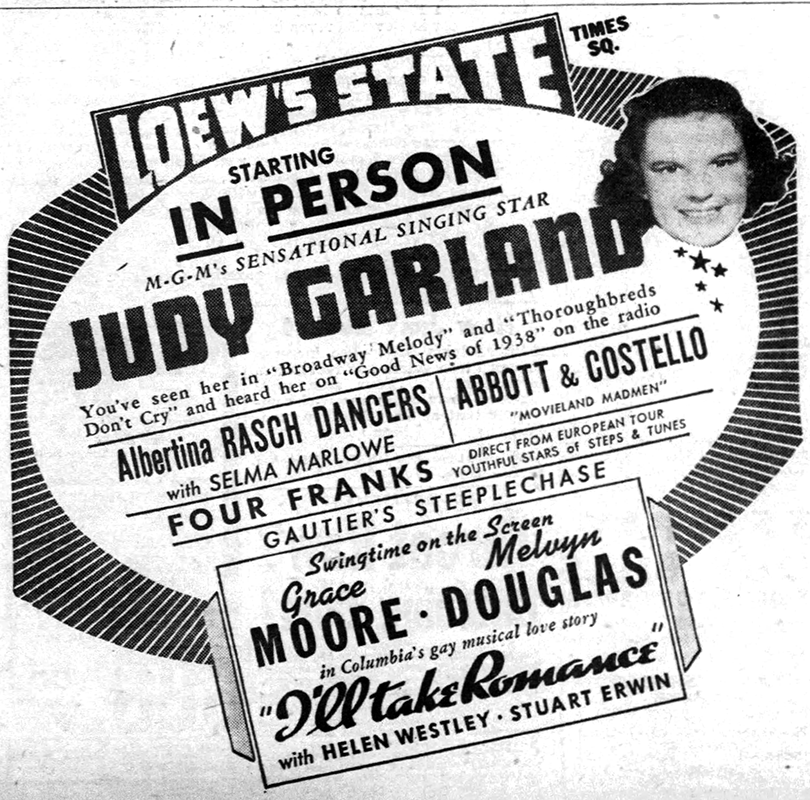 TheJudyRoom's tweet photo. February 10, 1938: Judy made her first appearance on a New York stage, at Loew's State, part of her personal appearance tour supporting her "Everybody Sing."
Filmography Page https://t.co/TED93QII8k
#judygarland #loewsstate #everybodysing #rogeredens #thejudyroom https://t.co/gKKxlj6TR1