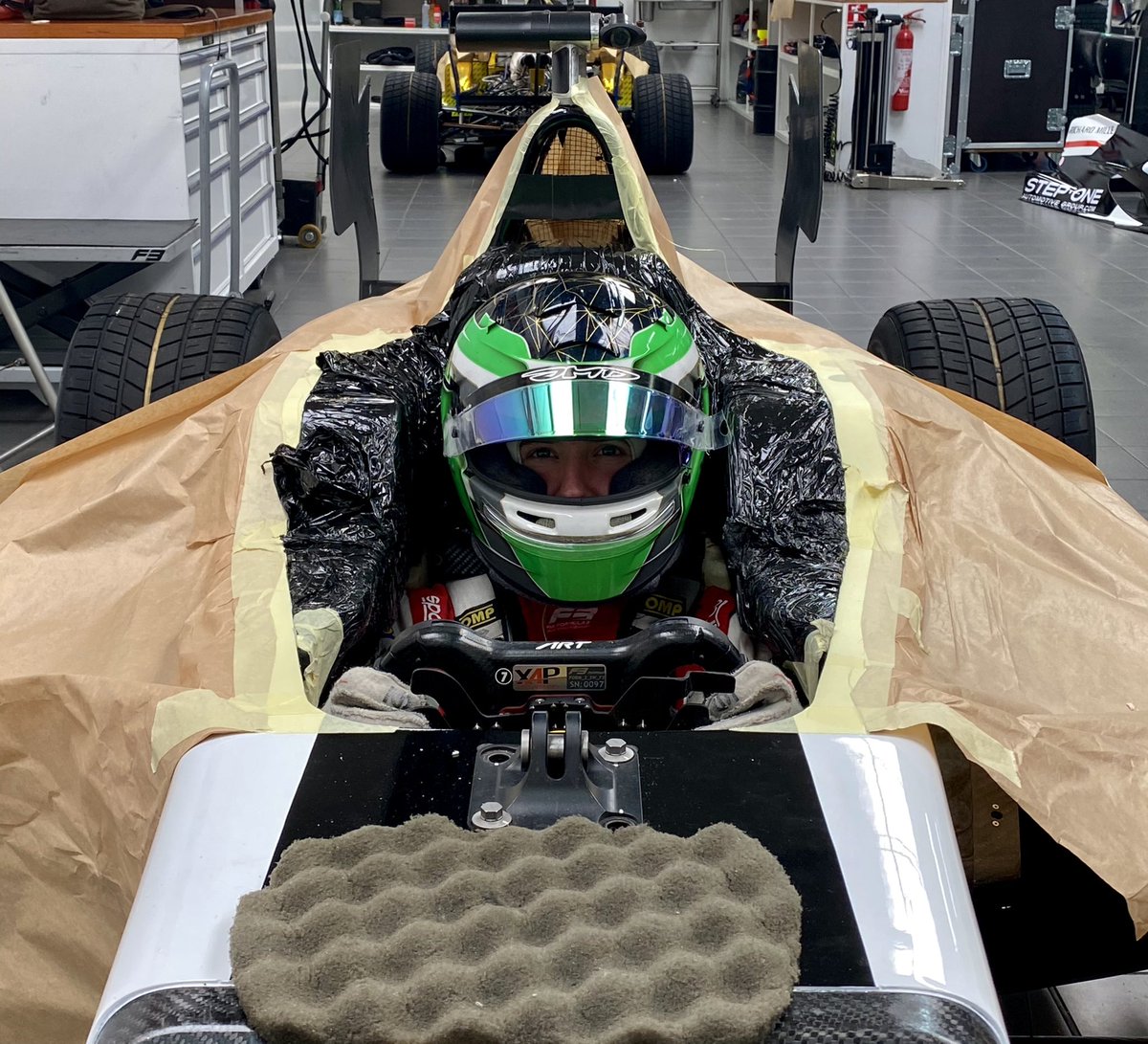 frederik_vesti's tweet photo. Seat fit at @ARTGP completed✅
I feel great here and I am really excited to start working together at the track soon👀👊🏼 @MercedesAMGF1 @ARTGP
#Hybel #GiveSteel #Superegos #FkTråd #Dasu #racingfordenmark #teamdanmark #BellHelmets https://t.co/xT79CYpNxM