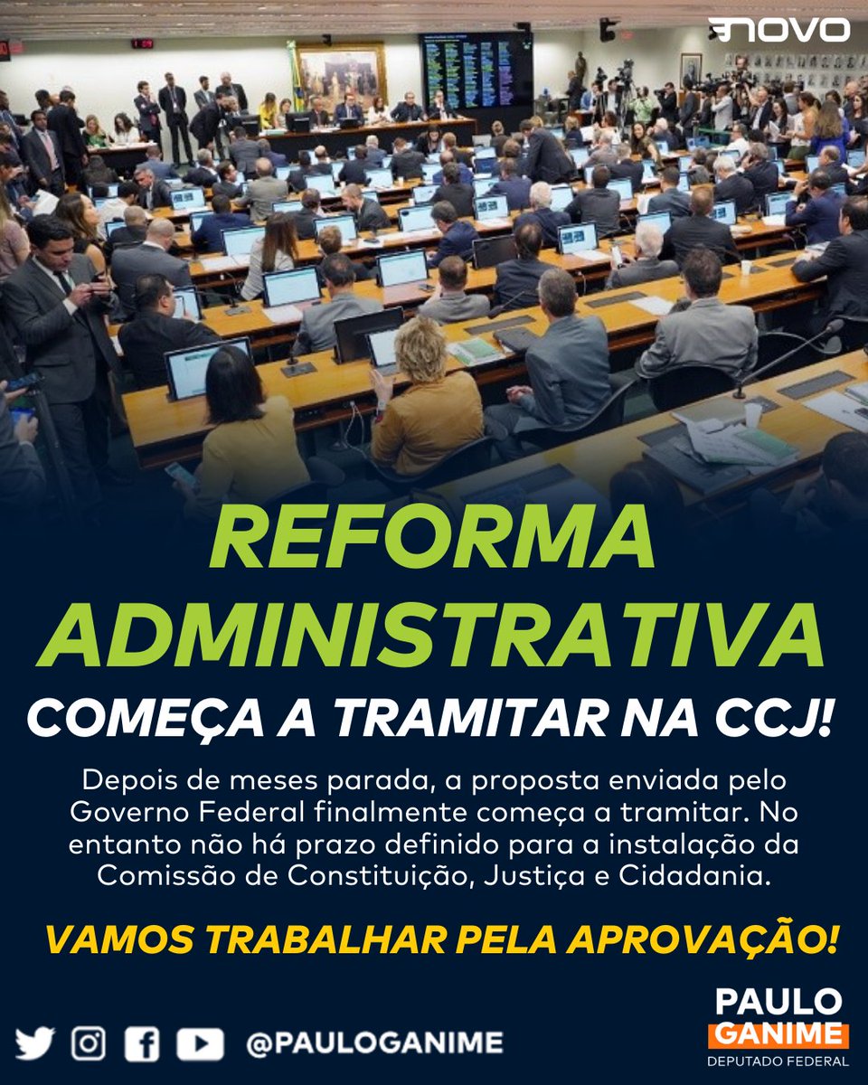 Começa a tramitação da reforma administrativa: Rumo ao fim dos privilégios! 👏🙌