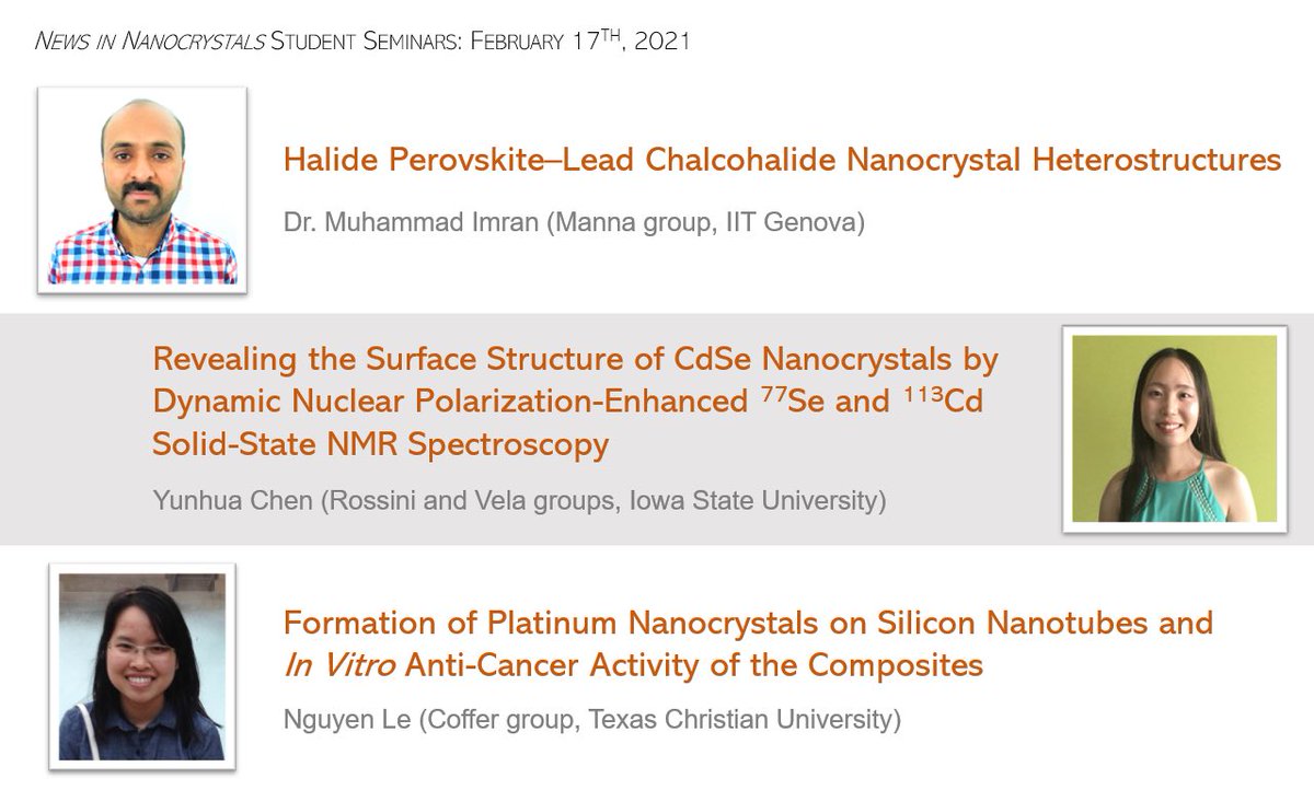 Join us next Wednesday, February 17th, for student seminars by Dr. Muhammad Imran <a href="/IITalk/">IIT</a>, Yunhua Chen <a href="/IowaStateU/">Iowa State University</a>, and Nguyen Le <a href="/TCU/">TCU</a>.

The Zoom webinar will open at 8 AM PST/11 AM EST/5 PM CET. Register here: ninc.mit.edu.