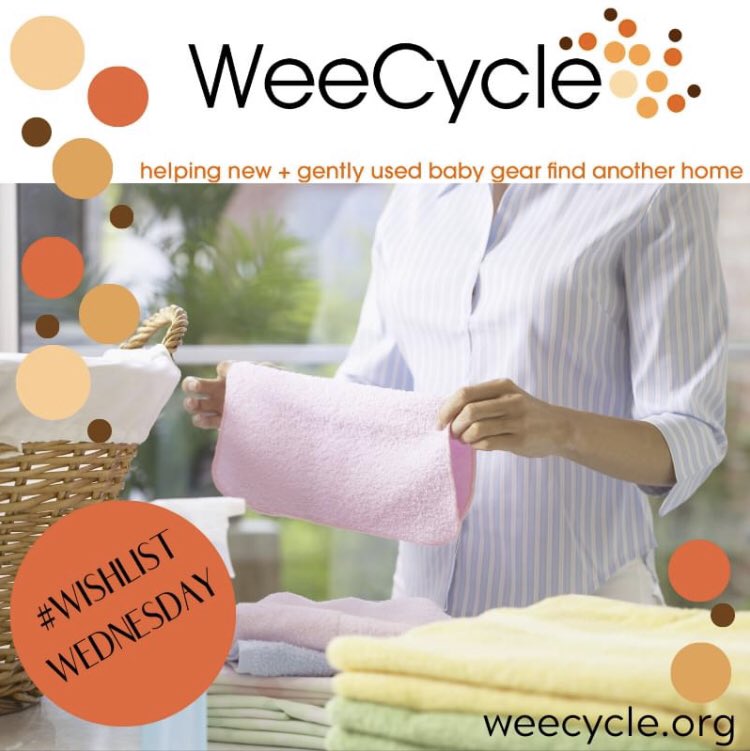 #WishlistWednesday we are asking for bath time essentials! You can drop donations off any Tuesday from 9-11 or Thursday from 11-2 in the designated donation area located behind WeeCycle's warehouse at 20 S. Havana St. #210.