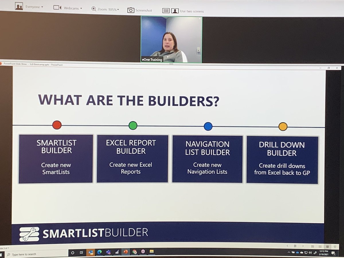 How are you spending your afternoon?  I’m sitting with 15 #MSDynGp users attending the first #SmartListBuilder Bootcamp lead by <a href="/eOneSolutions/">eOne Solutions</a>’ own Nicole Albertson!  #IAmGP