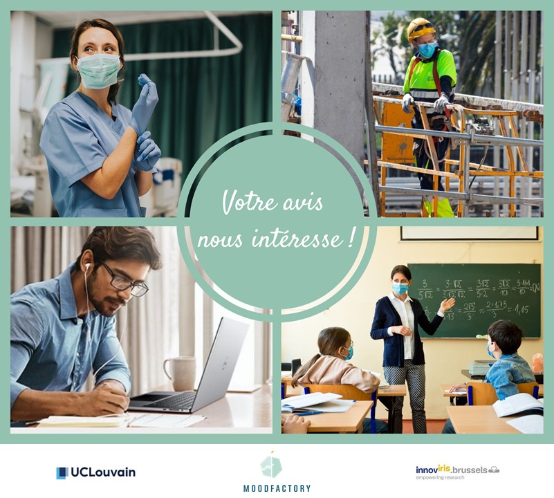 L'@UCLouvain_be et @MoodfactoryBe mènent une  #enquête sur le #bienetre, l'#engagement et la #communication au sein des organisations belges !   

Faites-nous part de votre vécu ici ➡️ chkmkt.com/moodmeter0221

#RT appréciés ! Merci pour votre aide et participation 😊