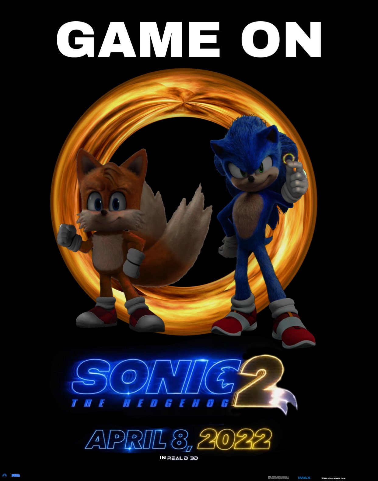 sonicspeedfanboy on X: My fan made sonic movie 2 poster #SonicMovie2   / X