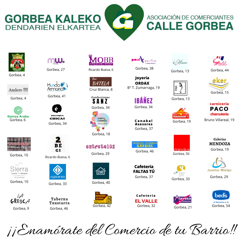 Los comerciantes de 𝑪𝒂𝒍𝒍𝒆 𝑮𝒐𝒓𝒃𝒆𝒂 os deseamos Feliz día de #SanValentin 💞 y enamórate del Comercio de tu Barrio!! 

#alava #araba #arabadendak #comerciovitoria #gasteiz #salimoshoy #vitoria #vitoriagasteiz #euskaldendak #asociacioncallegorbea #callegorbea #consumelocal