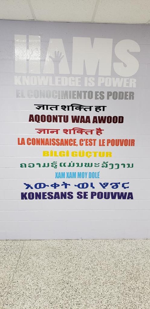 Two <a href="/HAMS_iLab/">HAMS Innovation Lab</a> Ss with very different ideas ended up merging them to create this awesome piece. Thank you to Dr. Fall for helping them with all of the languages spoken <a href="/ReynHAMS/">Hannah Ashton MS</a> #reynproud