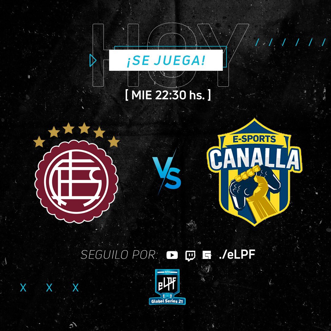 eLPF's tweet image. ¡LLEGÓ EL DÍA! Hoy a las 22:30 hs comienza el segundo torneo de la #eLPF Global Series 21 🎮⚽️ Disfrutá en vivo los partidos por nuestras redes sociales: 
#Youtube #Twitch #Facebook /eLPF 

👉🏻 Miércoles 22:30 hs @clublanus vs @CARCeSports