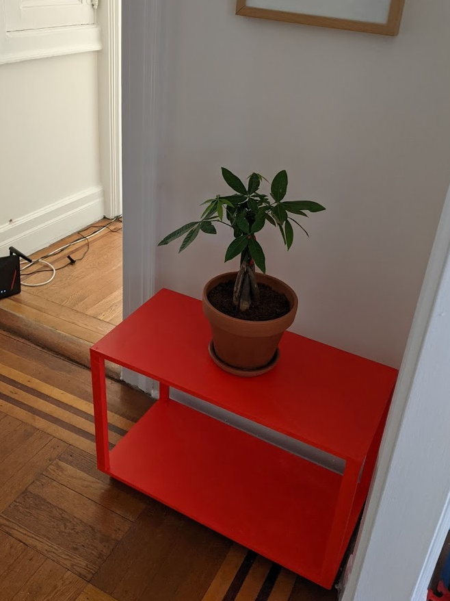 reinforced base 𝓘𝓝𝓢𝓣𝓐𝓛𝓛𝓔𝓓 blacklights 𝓘𝓝𝓢𝓣𝓐𝓛𝓛𝓔𝓓 danish oil finish 𝓘𝓝𝓢𝓣𝓐𝓛𝓛𝓔𝓓 and I made a little table for my money tree while I was waiting for the glue to set
