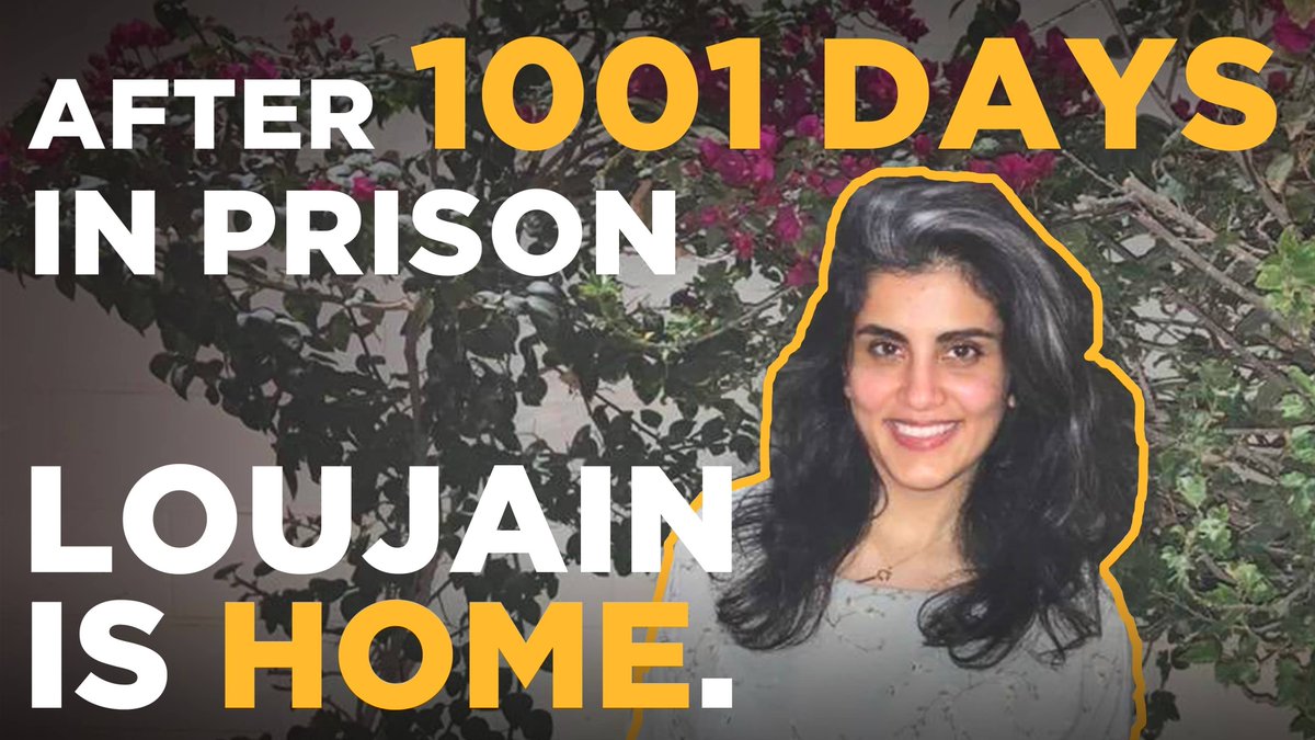 Loujain is home, but she is not free. She is still under a travel ban and probation. Her release is thanks to the tireless advocacy of her family and supporters. Those who tortured Loujain must be held accountable and Saudi Arabia must guarantee her right to remedy
