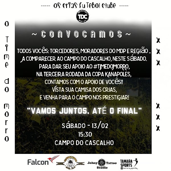 OsCriasmdpfc's tweet photo. VAMOS JUNTOS ⚫⚪🙌🏾
.
.
.
#eoscrias #tdc #varzea #festanafavela #tudoC #terrordocity #MjBarbearia #Johnytattoo #falconnet #tamarasports #FutebolComTalento #futebolraiz https://t.co/xz9iogREci