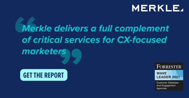 .<a href="/Merkle/">Merkle</a> has been named a Leader in the <a href="/Forrester/">Forrester</a> Wave™: Customer Database and Engagement Agencies, Q1 2021. #MerkleProud! bit.ly/373BK9H