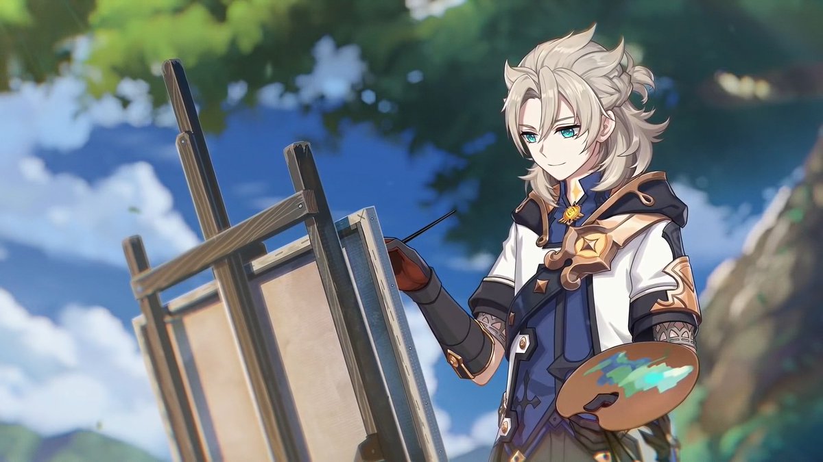 Albedo-mlm-nb-he/they-maybe a neopronoun?-touch starved and therefore clingy...but in a cute way-catboy wants hand held-will make art of his lover-i am in love with him, so he gets extra points