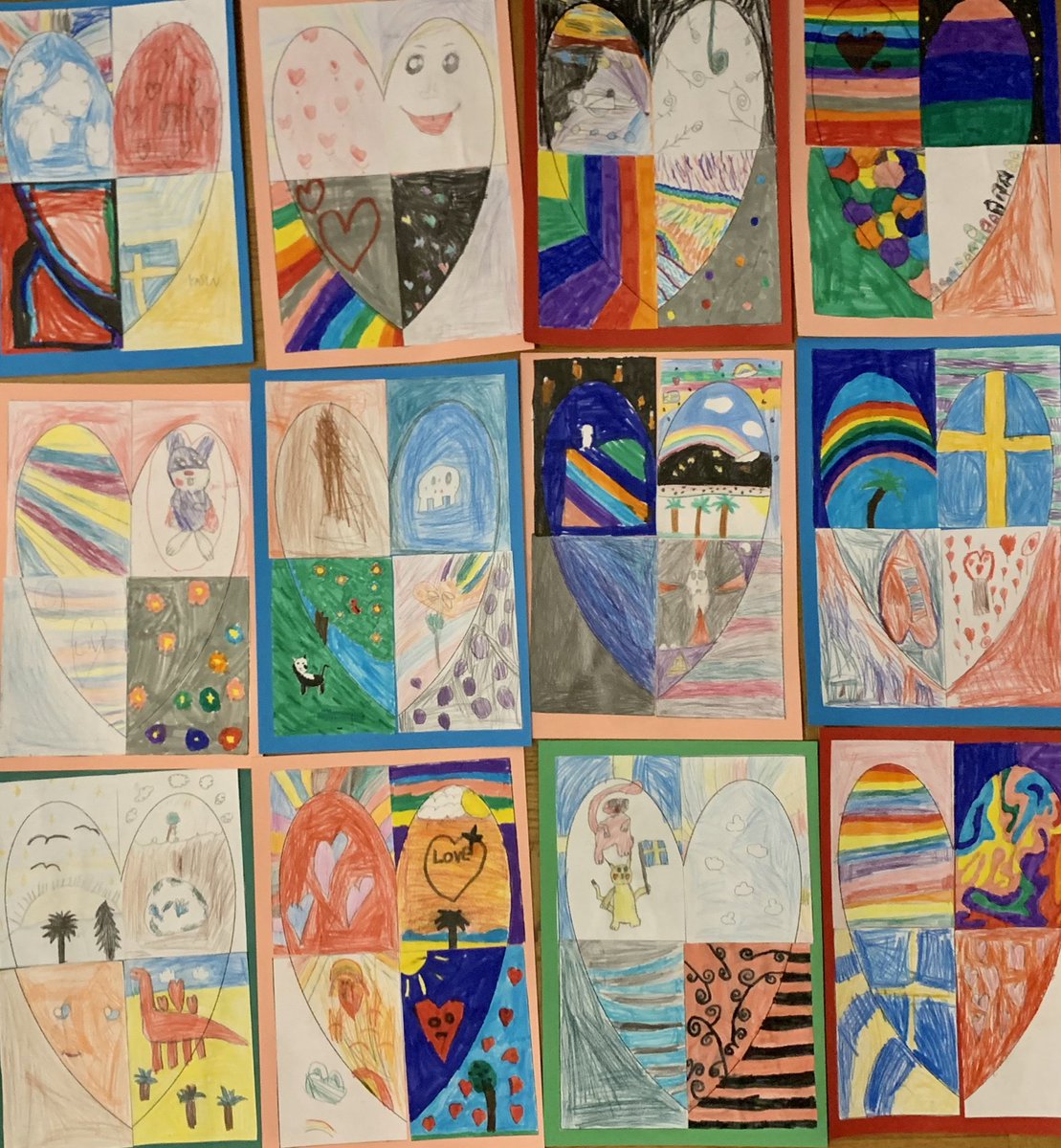 #åk1 i samarbete med f-3 vänliga veckan #sofielund #sollentuna #bild alla hjärtans dag