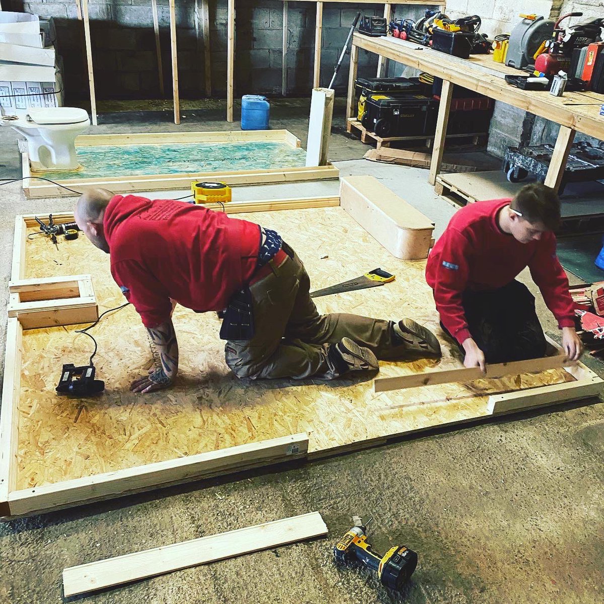 #nationalapprenticeshipweek 

Very humble to have these 3 apprentices to teach especially one being my son. They truly are a asset to the company and I’m proud of each one of them on there flooring journey and how well they are doing.