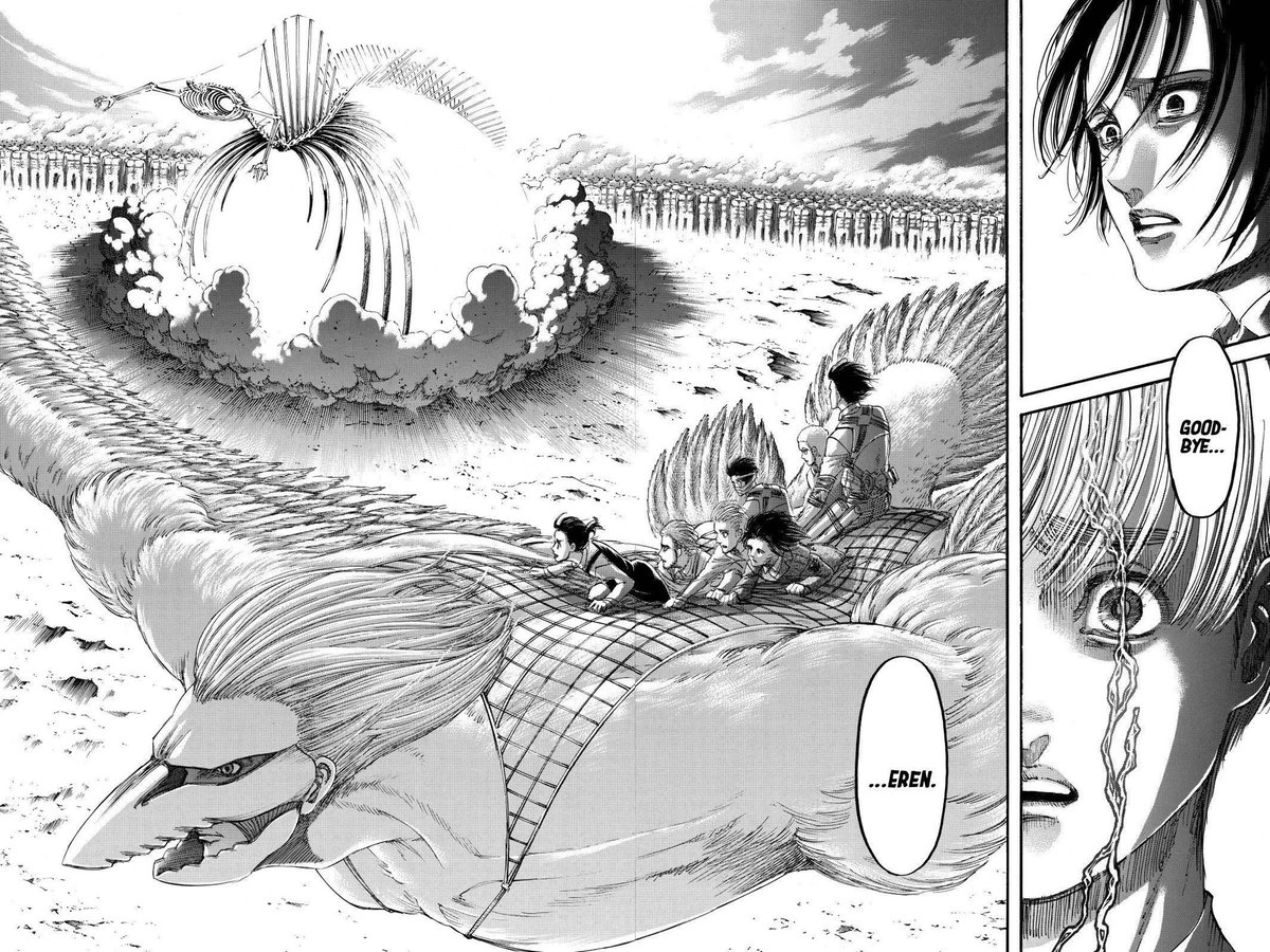 Now that the rumbling has stopped and Eren’s Titan is demolished, the death that they were staring in the face is seemingly gone. Now here’s the real test, did the Marleyan’s truly ever change, or are they going to show their true colours? Personally, I think it’s the 2nd option