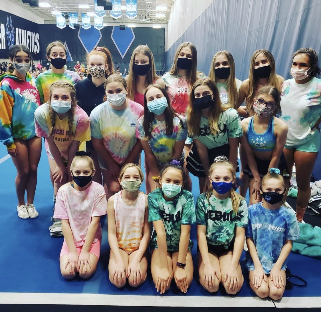 Neon Tie-Dye themed practice last night! #NCAweek