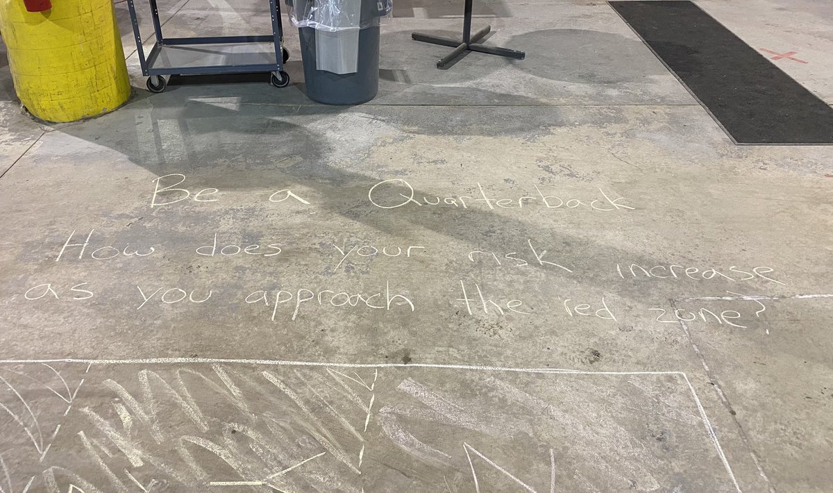 GLNESafe's tweet image. Let Kenny Loggins deal with the danger zone. ⛔️ ⚠️ Howell’s demo this morning reminds you that the farther you back the more the risk increases. Be a quarterback! @GLNESafe @EnriqueYel99 @Gr8LakesSafety @RhondaA74630957 @johngiffel11