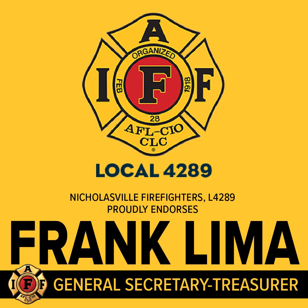 Thank you #IAFF Local 4289, Nicholasville Firefighters for joining the Unite, Fight, &amp; Organize campaign. I'm humbled by your support &amp; will work every day for our members in Kentucky, across the US &amp; Canada as #IAFFGST. #limaforgst #unitefightorganize #overtime 🥊
