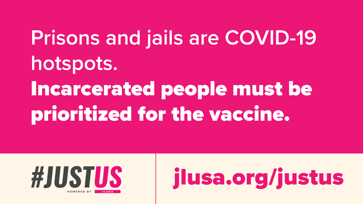 When correctional staff began receiving vaccines, people incarcerated in the SAME facilities were left with no way to protect themselves from #COVID19. @NYgovcuomo must prioritize the lives of everyone in NYS prisons. #JustUS