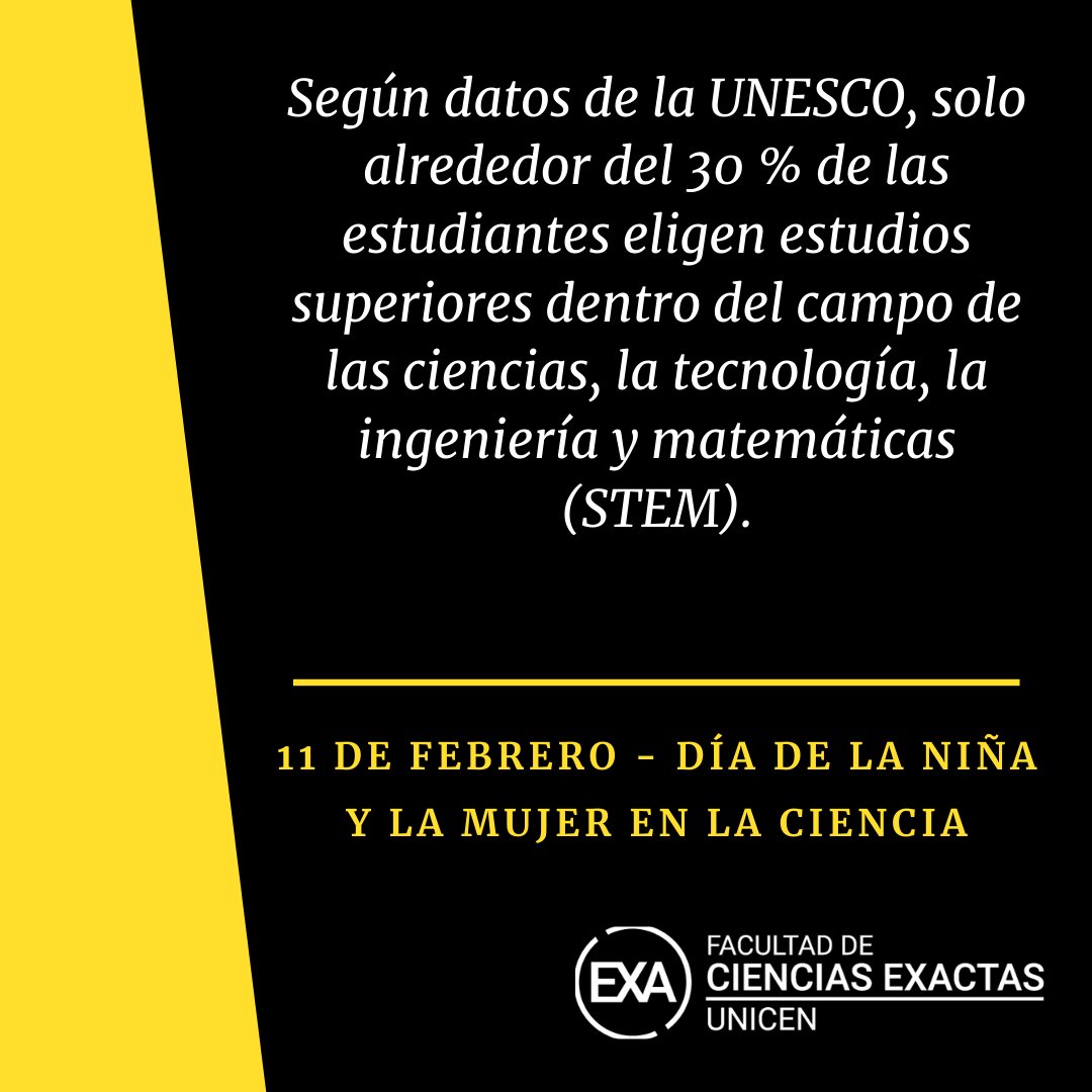 ExtensionExa's tweet photo. Día Internacional de la Mujer y la niña en la Ciencia #MujeresEnCiencias https://t.co/2ZvIRAouvJ