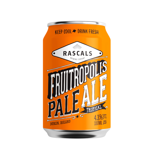 DublinBeerTaste's tweet photo. Recommended Brewery of the Day: Rascals - Fruitropolis Pale Ale Tropical 330ml Can 4.3% ABV #Beer #Beeroftheweek #BeerTasting #Dublinbeertasting #CraftBeer #Rascals https://t.co/8TXhiU5uYN