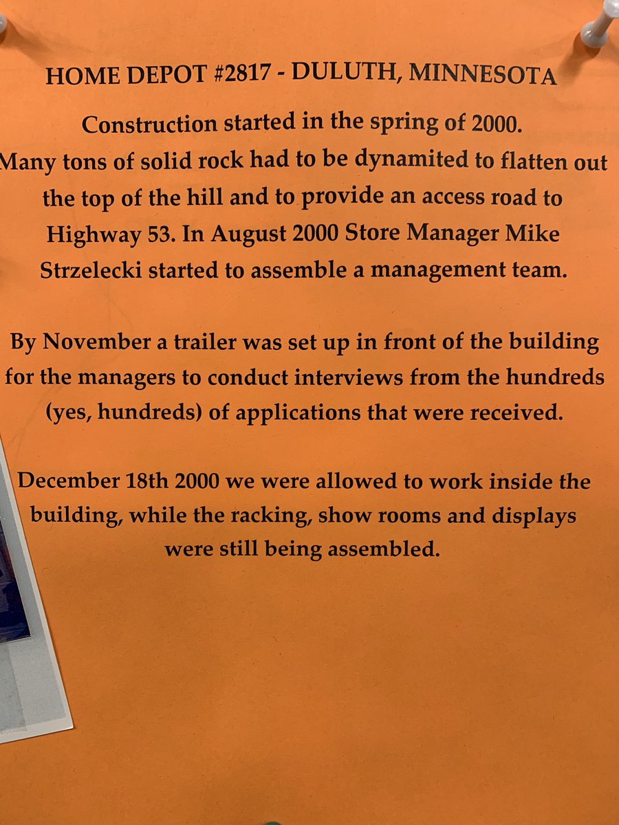 Happy Anniversary to store 2817 Duluth, MN!  20 years ago was our grand opening.  We celebrated by bringing in food for our associates, playing a few trivia games, a button making contest and enjoying pics/stories from veteran associates. #THD2817 <a href="/HanzlikJoe/">Joe Hanzlik</a> <a href="/rymoflan/">Ryan Flanagan</a>
