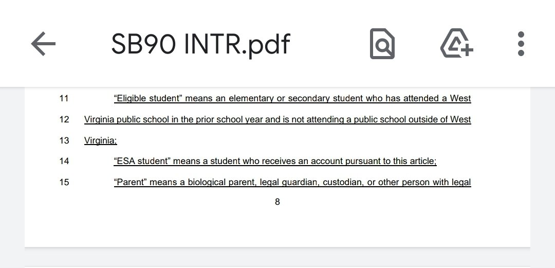 The bill information is now onlineAll students who attended a public school in the state in the prior year would be eligible.That's over 90% of students in the state.