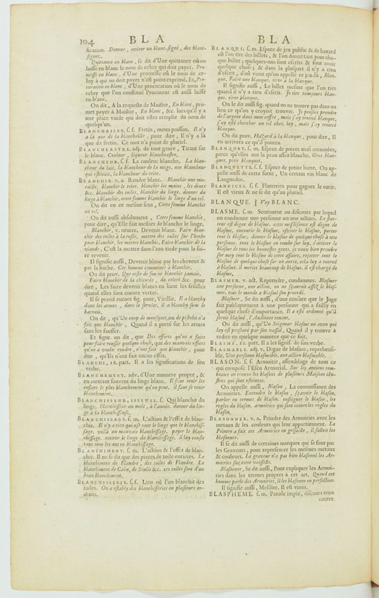 Même dans l’édition de 1694 du dictionnaire de l’Académie Française, le blasphème est une parole « impie ». On est déjà sur un sens religieux.
