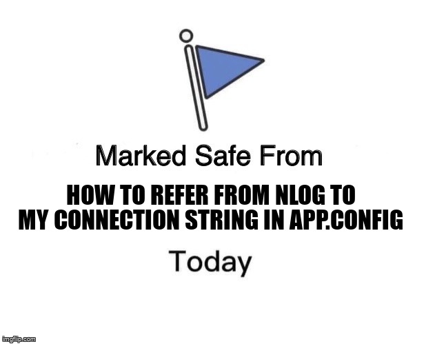 overflow_meme's tweet image. How to refer from NLog to my connection string in app.config stackoverflow.com/questions/6614… #connectionstring #aspdotnetcore31 #nlog