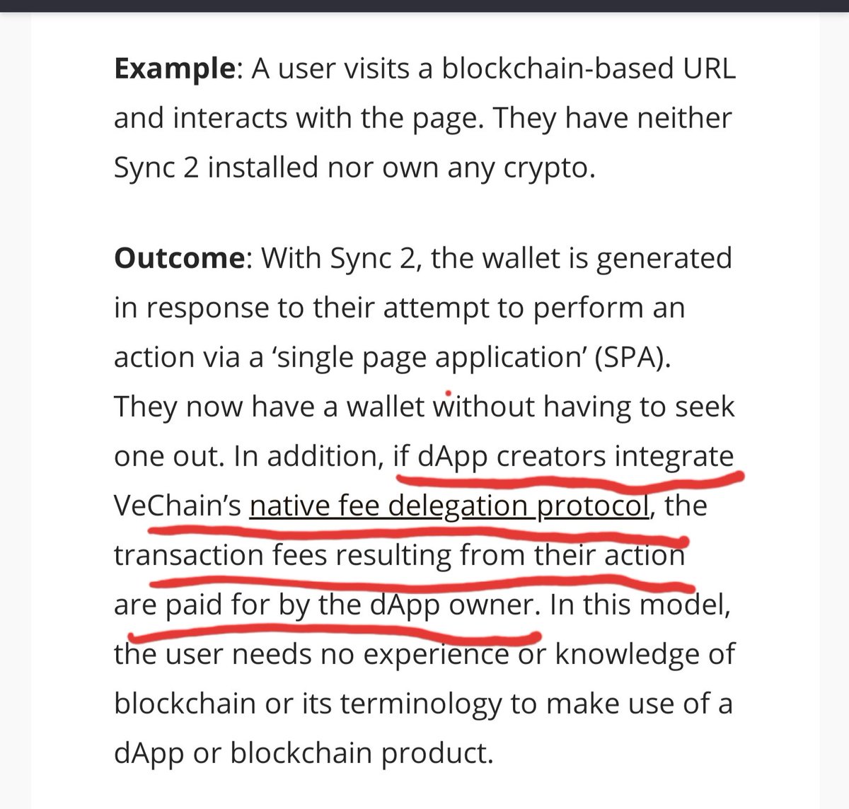So on  #Vechain  $Vet its even possible to pay no  #transactionfees at all! because of the feedelegation.