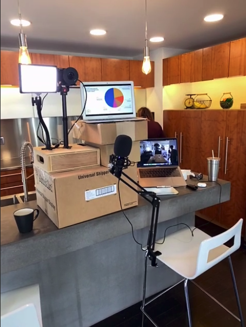 MicroConf's tweet image. Behind the scenes of today&apos;s State of Independent SaaS live stream.  #bootstrapped #scrappy #startupmode