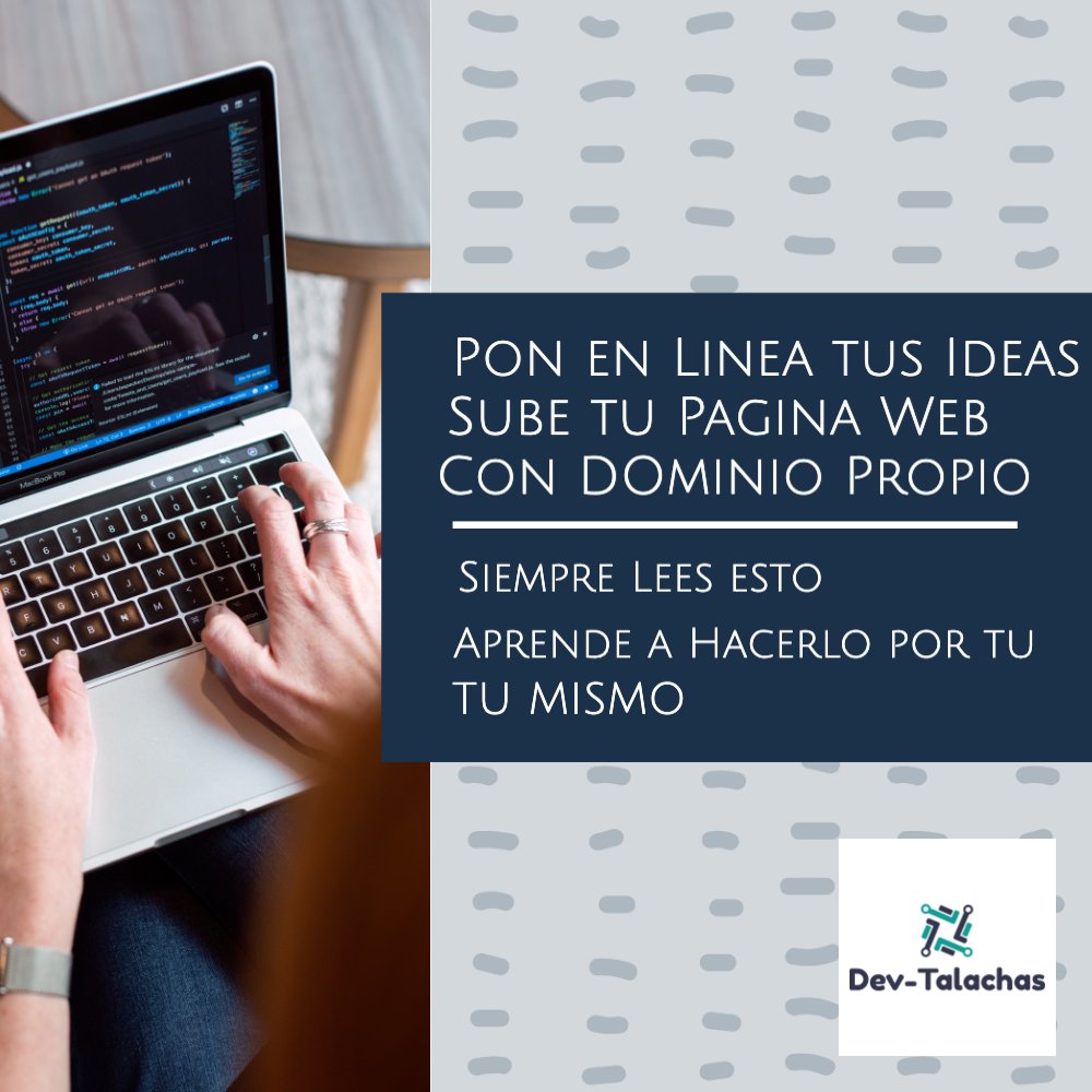 DevTalachas's tweet image. No solo es tener buenas ideas, si esa idea puedes compartirla y ayudar, pues necesita un lugar en internet
Les enseñaremos como crear una página desde cero y tener dominio propio, y este disponible en internet
#talacheandocodigo, #webhosting #awstips #code #codemexico