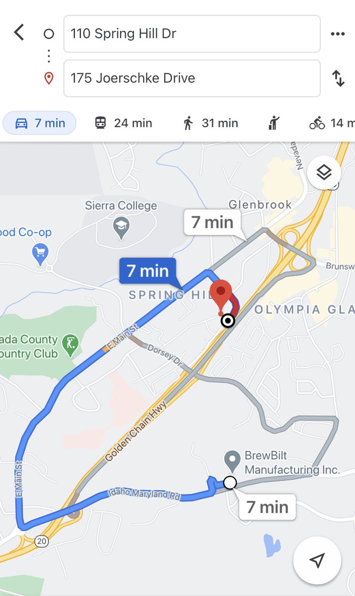 HPInvestor's tweet photo. $BBRW 🍺
Wow!!! BrewBilt and Proscere Bio are 7 min apart. No wonder Simlatus chose @brewbilt founder Jeff Lewis as their CEO &amp; Sam as COO

BrewBilt Manufacturing 
110 Spring Hill Drive
Grass Valley, CA 95945

Proscere Bio ( $SIML )
175 JOERSCHKE DRIVE
GRASS VALLEY, CA 95945-5259 https://t.co/e2Ma6WFmvJ