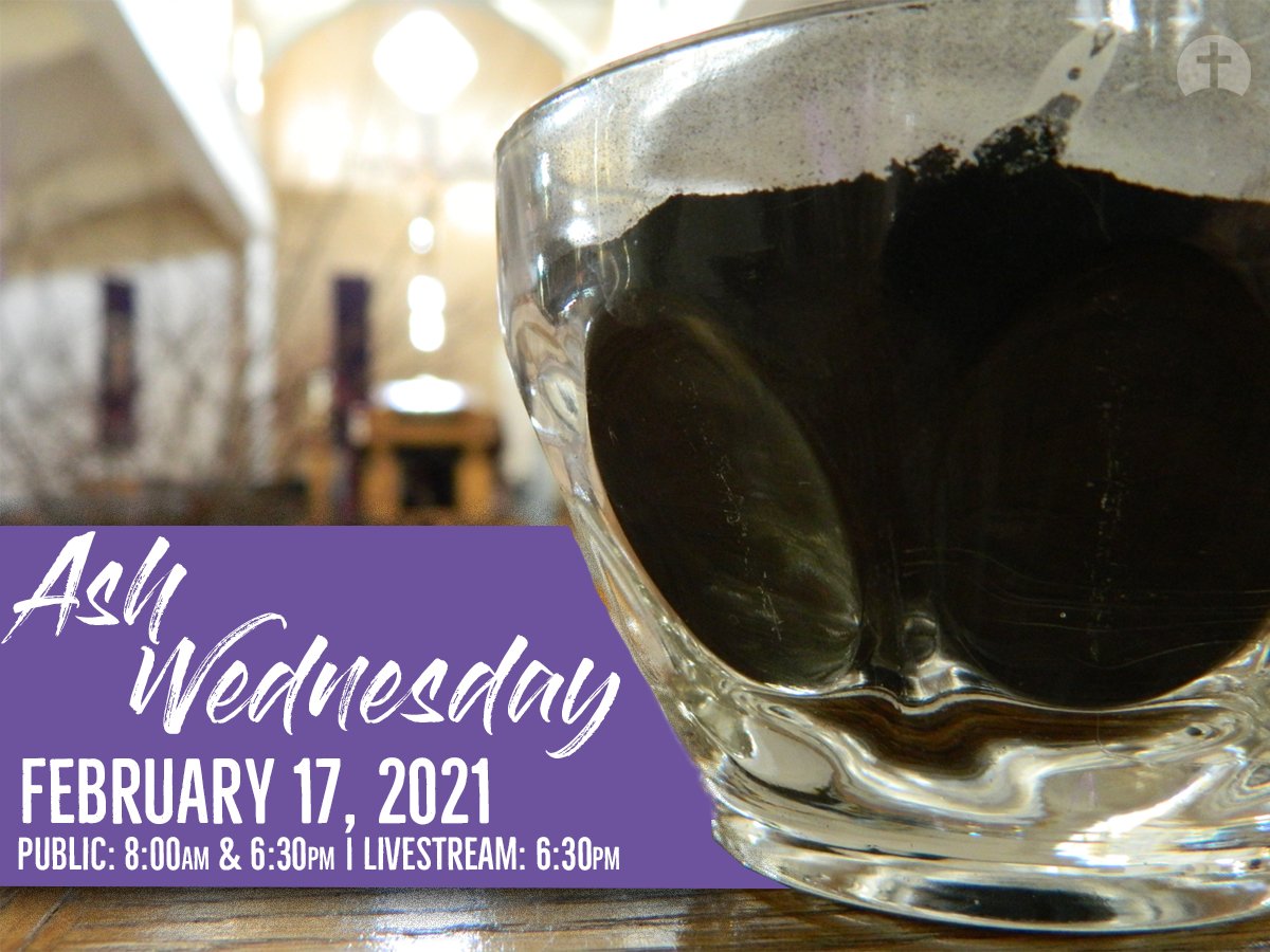 StElizAnnSeton's tweet photo. Our #Lenten journey kicks off in exactly one week! Consider joining the #SetonCommunity as we celebrate #AshWednesday. You can join us for public celebration in the sanctuary or on the Seton livestream. All are welcome! https://t.co/dFbLSaGTxi