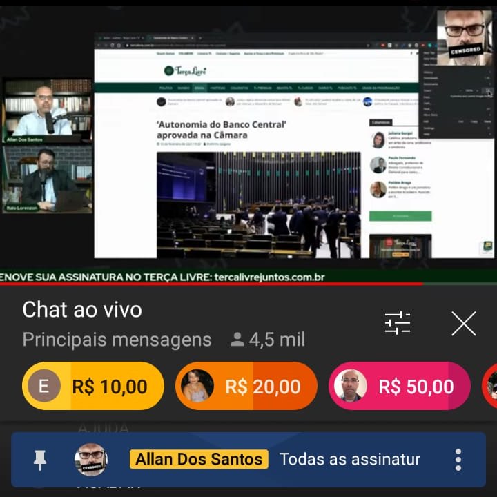 slpng_giants_pt's tweet photo. Ué o Terça Livre não tinha sido banido no @YouTubeBrasil?! 

MARQUEM SEUS AMIGOS, PRECISAMOS QUE O YOUTUBE CUMPRA COM A SUAS PALAVRAS! https://t.co/s7YGdzk3pf