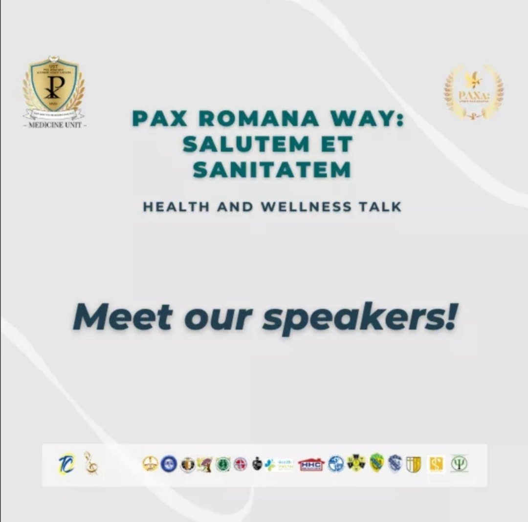 paxalumniMD's tweet photo. Meet the speakers for our upcoming health &amp; wellness talk, Pax Romana Way: Salutem et Sanitatem!  We’re very excited to hear all about #EnergiesOfLove and #FinancialWellnessandResilience. Get to know more about them! https://t.co/NOw4nZwFqi