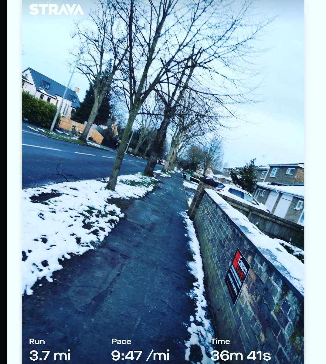 Yesterday I did intervals 😊 thank goodness I did as the paths are definitely not Good today.