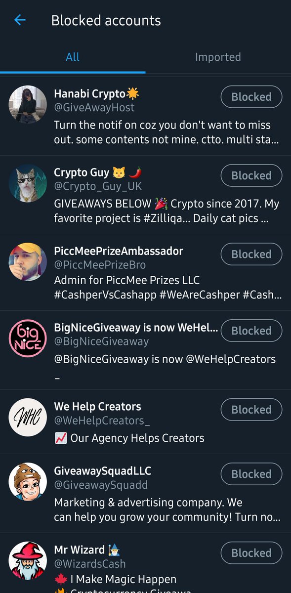 Go to a couple of accs, check who they're following & start blocking the creepto ones. that's what I did