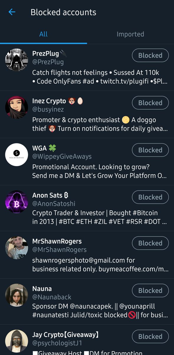 Go to a couple of accs, check who they're following & start blocking the creepto ones. that's what I did