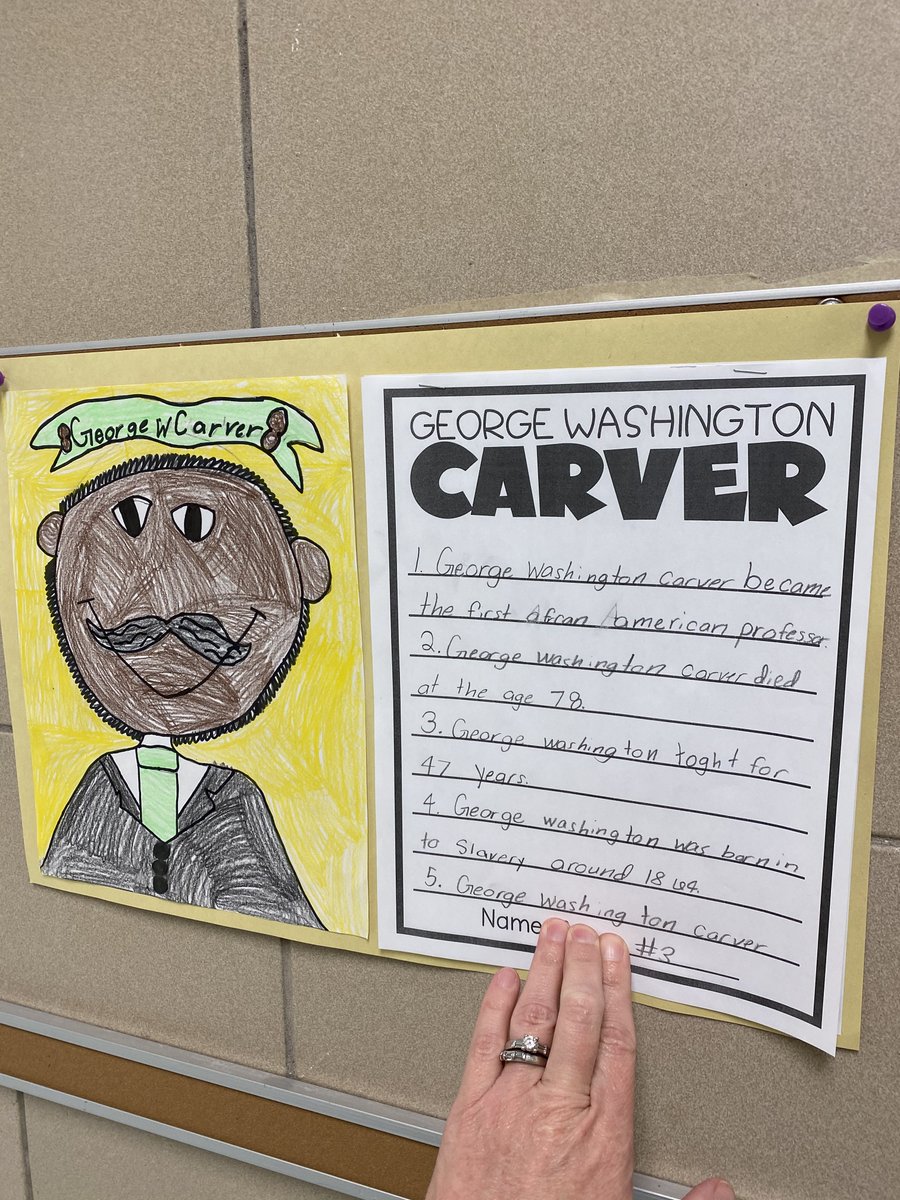 Tanglewood students learning about famous Americans during Black History Month!