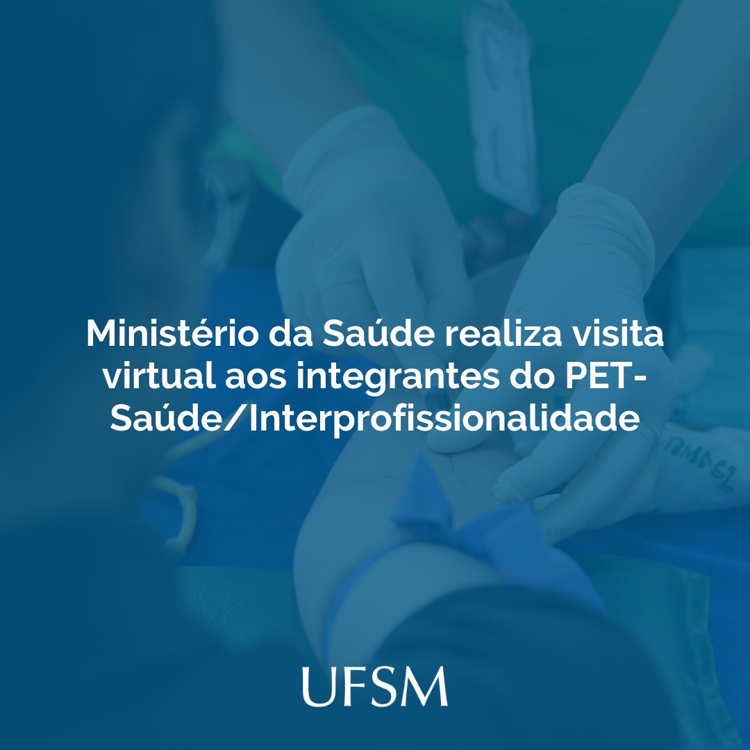 UFSM_oficial's tweet photo. Olha que legal!

🥼 O Programa de Educação Tutorial (#PET) Saúde/Interprofissionalidade da #UFSMPM recebeu uma visita virtual do Ministério da #Saúde. Ali, foi reforçada a potência do grupo e sua importância para Palmeira das Missões e região.

Saiba mais: https://t.co/AYiPzACg74 https://t.co/pjx7wHpE57